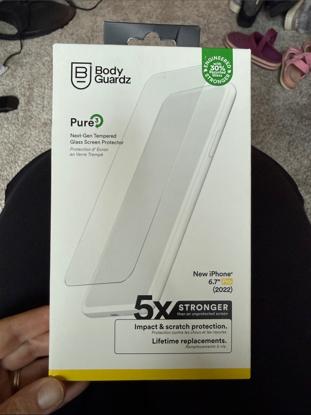 NWT Tempered glass screen protector 6.7 in phone